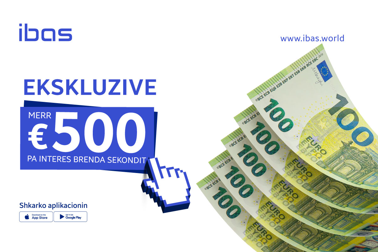 Exklusiv bei IBAS: Holen Sie sich 500 Euro ohne Zinsen innerhalb von Sekunden!